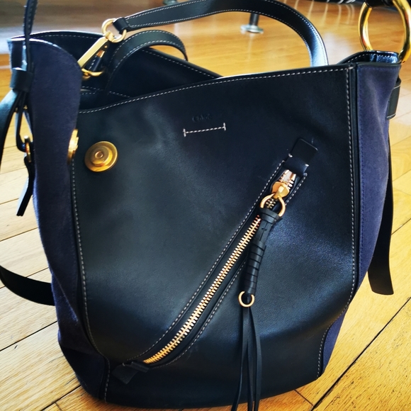 Chloe Bags Chloe Myer Medium Leather And Suede Tote Bag Poshmark